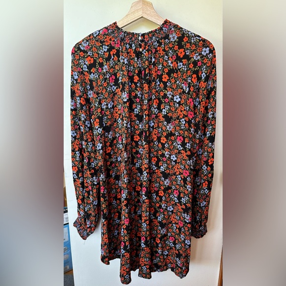 FREE PEOPLE floral Flowers in Her Hair Long Sleeve Tunic Blouse/ Dress - Picture 6 of 7
